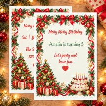 Convite personalizado para festa de aniversário de