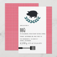 Convite personalizado para festa de churrasco