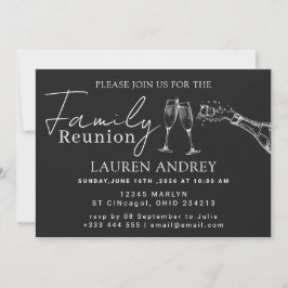 Convite Personalizado para Festa de Reunião de Fam
