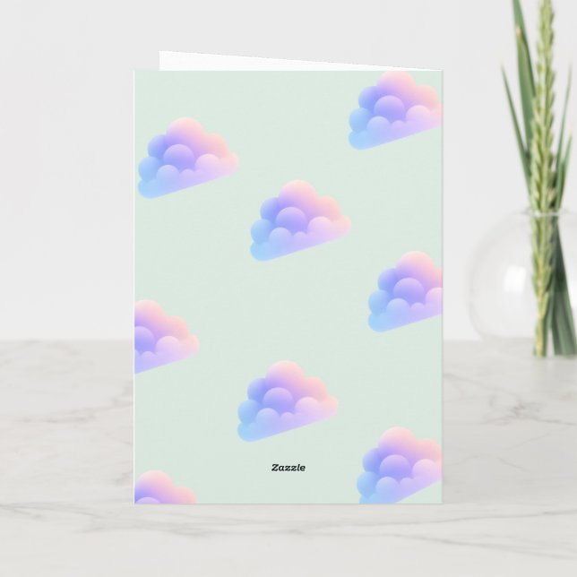 Convite Personalizado para Festa Infantil com Nuve (Verso)