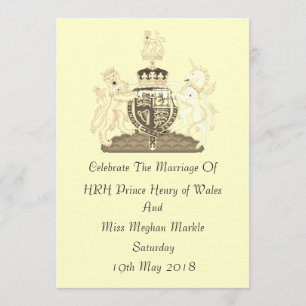 Convite personalizado para Harry e Meghan do Casam