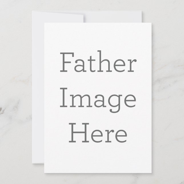 Convite simples, Tamanho: 12,7 cm x 17,8 cm, Papel: Fosco, Canto: Quadrado, Envelopes: Branco, Qualidade de impressão: Padrão (Frente)