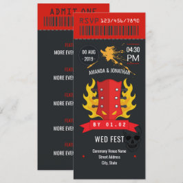 Convite personalizado para ingresso no Rock and Ro