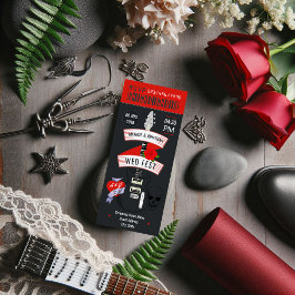 Convite personalizado para ingresso no Rock n' Rol