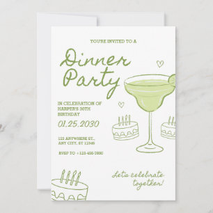 Convite Personalizado para Jantar de Aniversário d