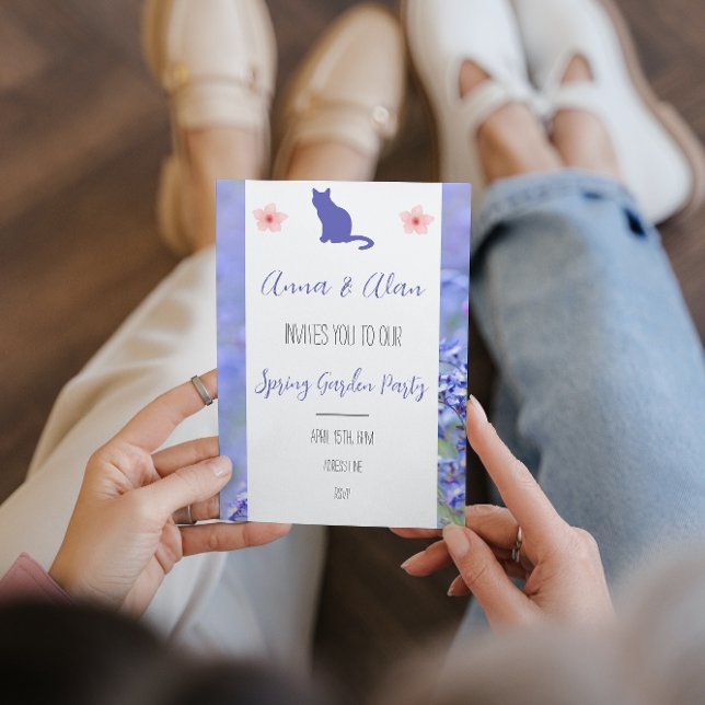 Convite Personalizado para Lavanda de Gato de Fest (Criador carregado)