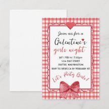 Convite Personalizado para Noite das Galentines