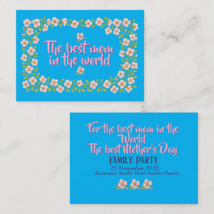Convite personalizado para o Dia das Mães