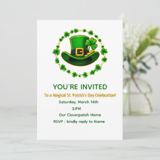 Convite Personalizado para o Dia de São Patrício