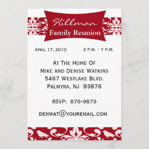 Convite Personalizado para Reunião da Família