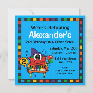Convite Personalizado para segundo aniversário Ba