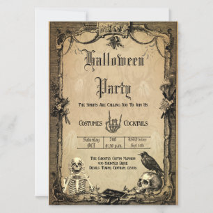 Convite Personalizado para Vintage Halloween Spook