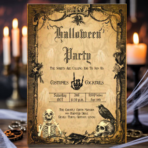 Convite Personalizado para Vintage Halloween Spook