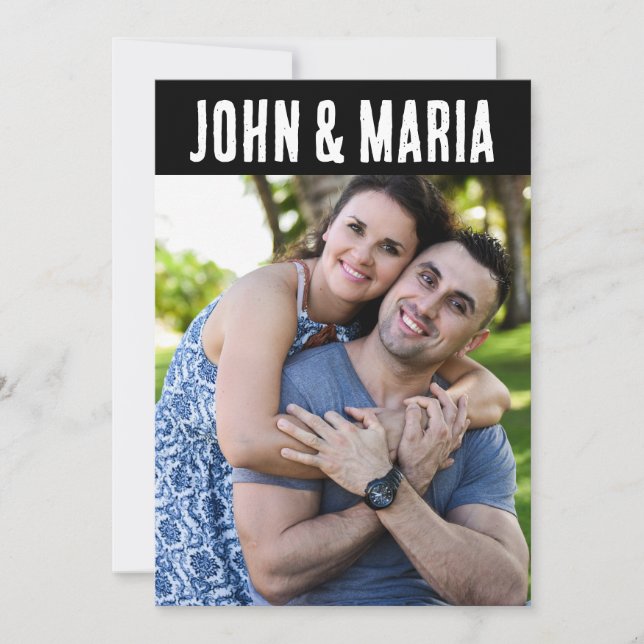 Convite personalizado para WEDDING FOTO (Frente)