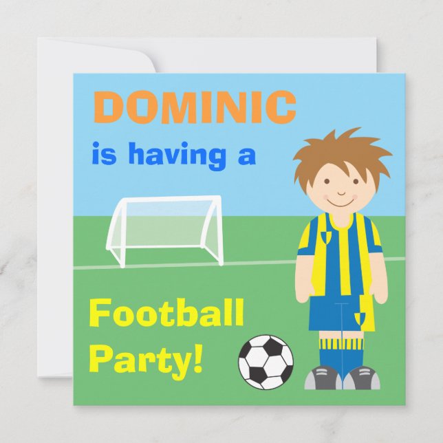 Convite personalizado partido do futebol (Frente)