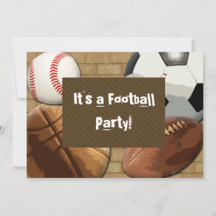 Convite Personalizado, Partido Esportivo, Anivers