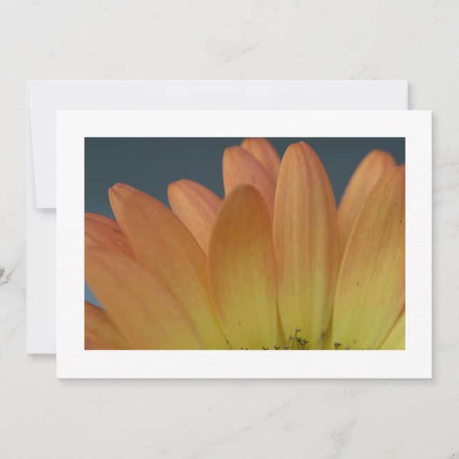 Convite Personalizado Petal Laranja Elegante (Frente)