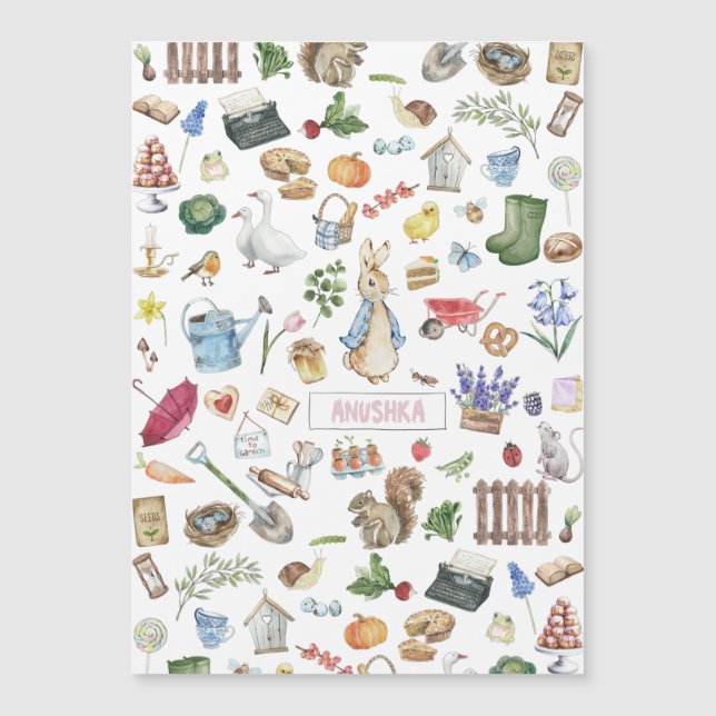 Convite personalizado peter o coelho (Frente)