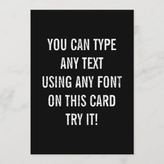 Convite personalizado preto afligido fácil