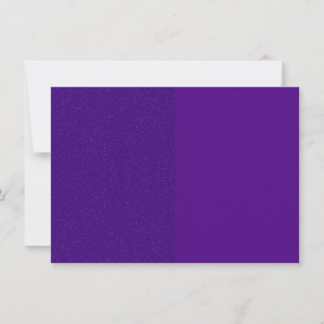 Convite Personalizado Roxo Dividido (Frente)