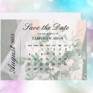 convite personalizado "salvar data" do calendário