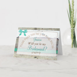Convite Personalizado será minha carta russa da Bridesmaid