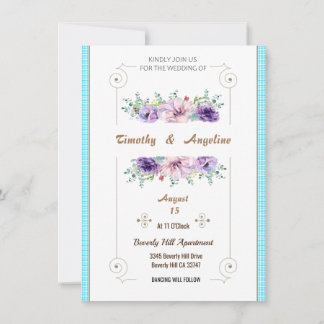 Convite Personalizado Simples Elegante Para Casame