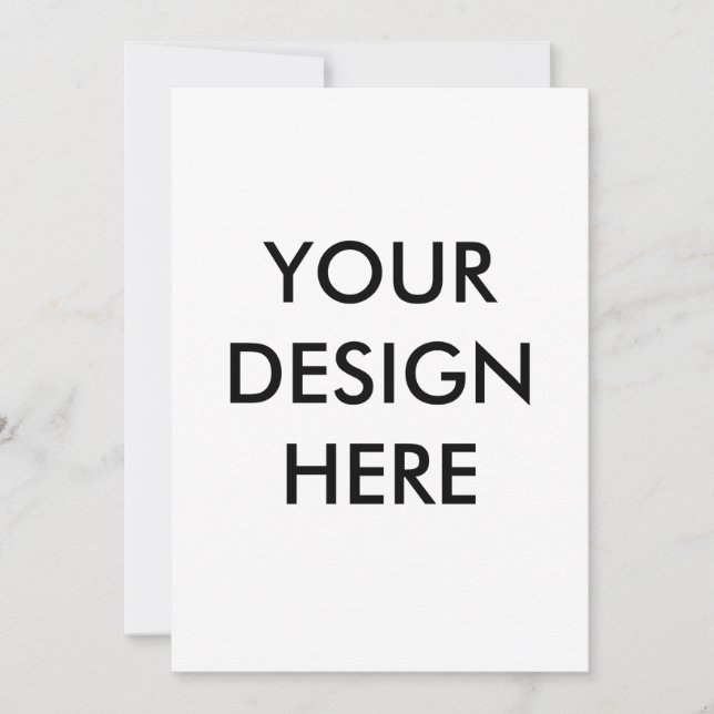 Convite Personalizado, Tamanho: 5" x 7" Papel Bran (Frente)