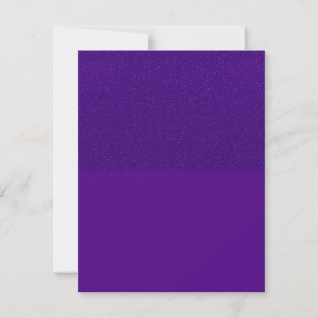Convite Personalizado Tom Dividido Invertido Roxo (Frente)