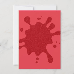 Convite Personalizado Tomate Vermelho Splash Matte