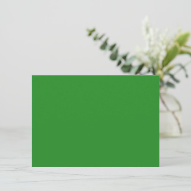 Convite Personalizado Verde Floresta (Em pé/Frente)