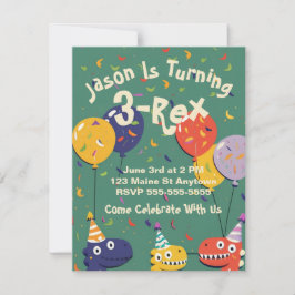 Convite Personalizável De Aniversário de criança D