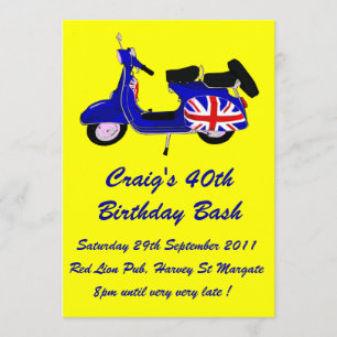 Convite personalizável de aniversário do Patinet