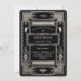 Convite Personalizável de Funeral no Estilo Vitori