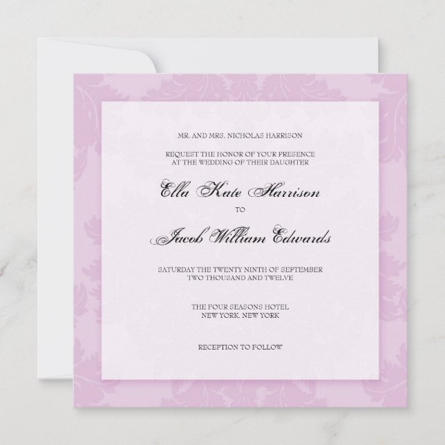 Convite personalizável para casamento: (Frente)