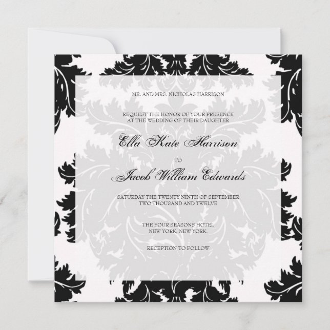 Convite personalizável para casamento: (Frente)