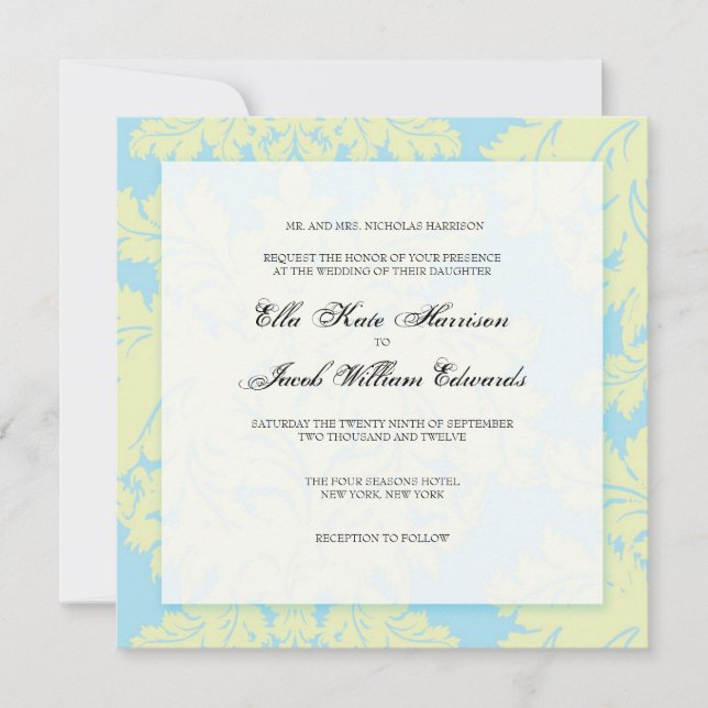 Convite personalizável para casamento: (Frente)