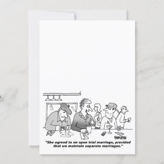 Convite personalizável para casamento de charges