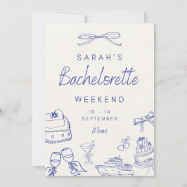 Convite Personalizável para Fim de Semana de Despe