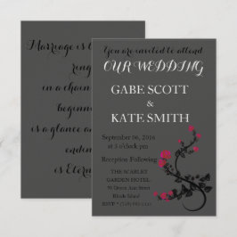 Convite personalizável para WEDDING
