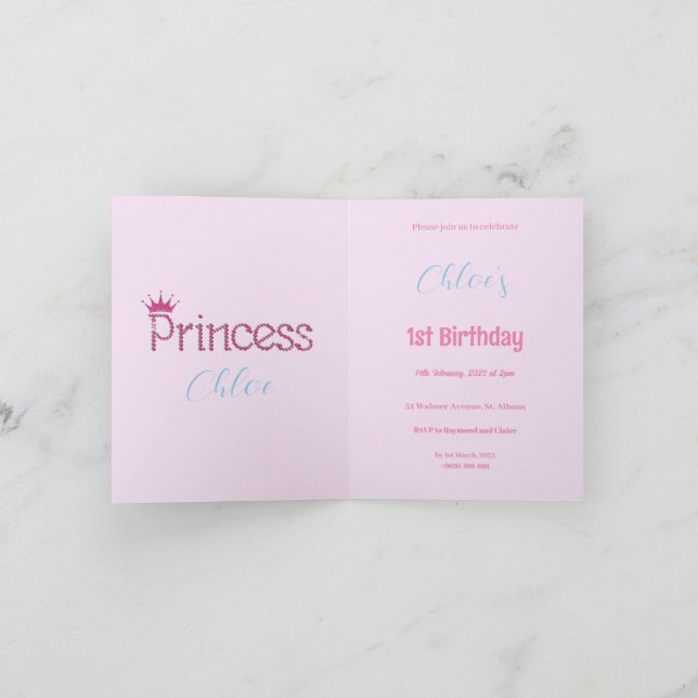 Convite Personalize Peter o primeiro aniversario do Coelho (Interior)