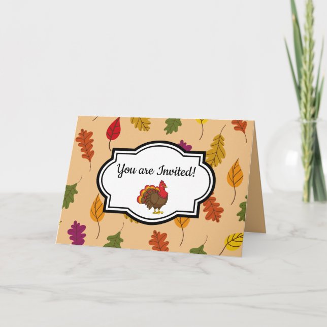 Convite Peru Cartoon de Natal | Personalizar  (Frente)