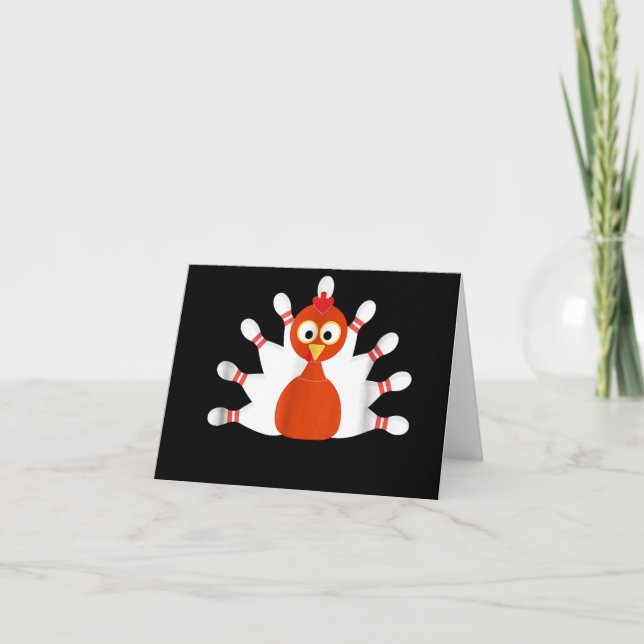 Convite peru de natal e boliche  -  dia de ação de graças (Frente)