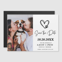 Pet Photo Modern Weding Date (Pet Photo Modern Wed