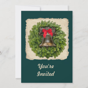 Convite Philadelphia Liberty Bell Wreath