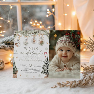 Convite Photo Winter Onederland