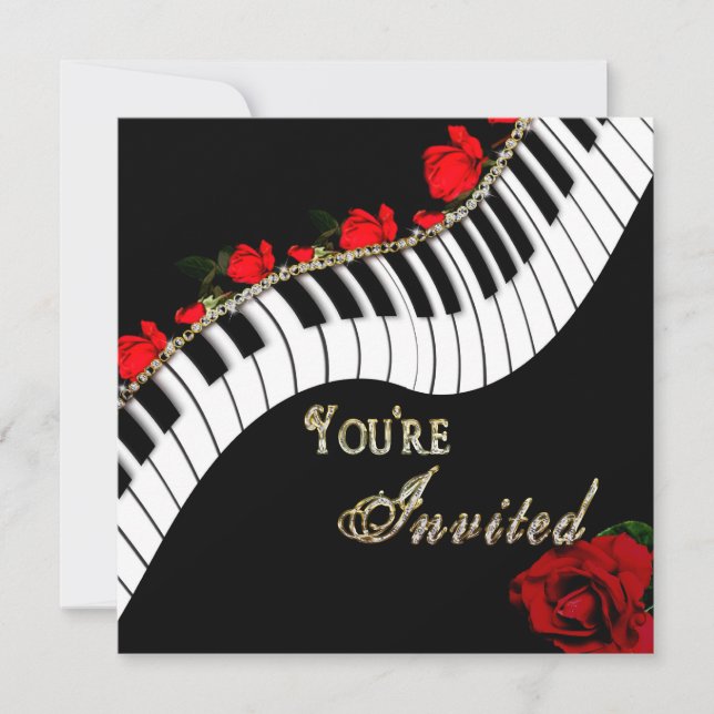 Convite Piano/Múltiplo - Multipropósito (Frente)