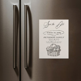 Convite Picnic da Reunião da Família - Salvar a Data