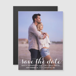 Convite Picture Wedding Save The Date Magnets, Uma Foto