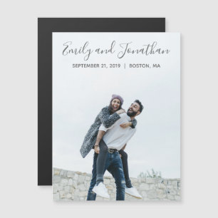 Convite Picture Wedding Save The Date Magnets, Vertical